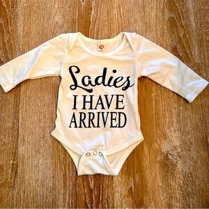 Baby white long sleeve onesie